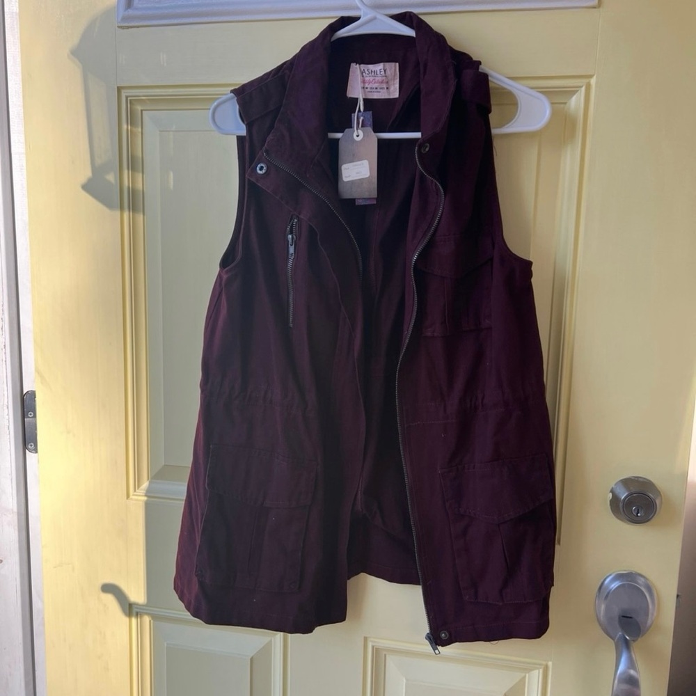 NWT purple vest!